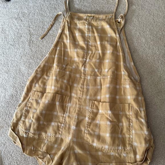 Billabong Yellow Checkered Romper/Playsuit - Picture 3 of 3